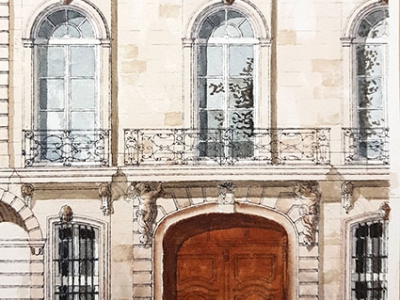 Dessiner une esquisse pour communiquer vos projets - le dessin d’architecture à l’aquarelle